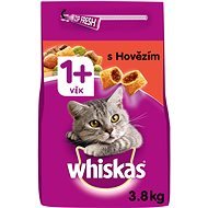 WHISKAS Dry Food with Beef 3.8kg - Cat Kibble