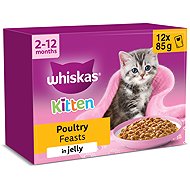Whiskas Capsules Classic selection in juice for kittens 12 × 85 g - Cat Food Pouch