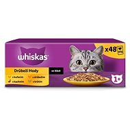 WHISKAS Poultry Selection in Gravy 48 x 85 g - Cat Food Pouch