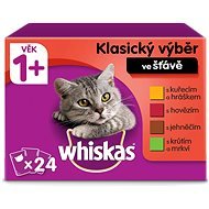 WHISKAS Kapsičky klasický výber so zeleninou  v šťave pre dospelé mačky 24×  100 g - Kapsička pre mačky