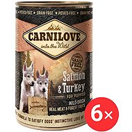 Carnilove Wild Meat Salmon & Turkey for puppies 6 × 400 g - Canned Dog Food