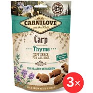 Carnilove Dog Semi Moist Snack Carp enriched with Thyme 3 × 200 g - Dog Treats