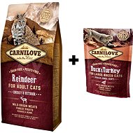 Carnilove reindeer for adult cats - energy &amp; outdoor 6 kg + Carnilove duck &amp; turkey for larg - Pet Food Set