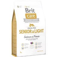 Brit Care grain-free senior & light salmon & potato 3 kg - Granuly pre psov