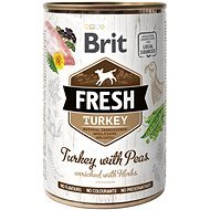 Brit Fresh turkey with peas 400 g - Konzerva pre psov