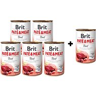 Brit Paté & Meat Beef 400g 5 + 1 free - Pet Food Set