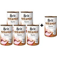 Brit Paté & Meat Rabbit 400g 5 + 1 free - Pet Food Set