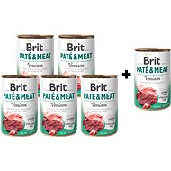 Brit Paté & Meat Venison 400g 5 + 1 free - Pet Food Set