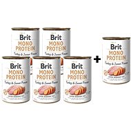 Brit Mono Protein Turkey & Sweet Potato 400g; 5 + 1 Free - Pet Food Set