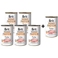 Brit Mono Protein Turkey 400g; 5 + 1 Free - Pet Food Set