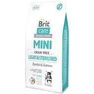Brit Care mini grain free light & sterilised 7 kg - Granuly pre psov