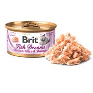 Brit Fish Dreams Chicken Fillet & Shrimps 80g - Canned Food for Cats