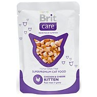 Brit Care Cat Chicken & Cheese KITTEN Pouch, 80 g - Kapsička pre mačky