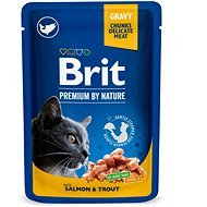 Brit Premium Cat Pouches with Salmon & Trout 100 g - Kapsička pre mačky