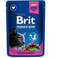 Brit Premium Cat Pouches with Chicken & Turkey 100 g - Kapsička pre mačky