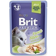 Brit Premium Cat Delicate Fillets in Jelly with Trout 85g - Cat Food Pouch