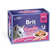 Brit Premium Cat Delicate Fillets in Jelly Family Plate 1020g (12x85g) - Cat Food Pouch