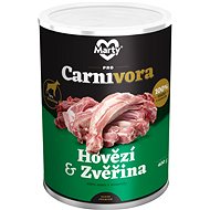 MARTY ProCarnivora for Dogs game + beef 400g - Canned Dog Food