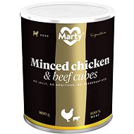 MARTY Signature 100% Meat - chicken+beef bites 800g - Canned Dog Food