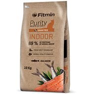Fitmin Purity Cat Indoor s čerstvým lososom pre mačky chované v byte 10 kg - Granule pre mačky
