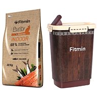 Fitmin cat Purity Indoor 10 kg + Barrel for granules 10 l - Cat Kibble