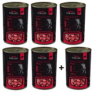 FFL Dog Tin Beef 5 × 400g + 1 free - Canned Dog Food