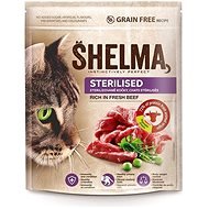 Shelma Sterile bezobilné granule s čerstvým hovädzím pre dospelé mačky 750 g - Granule pre mačky