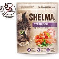 Shelma Sterilised Grain-Free Granules with fresh salmon for adult cats 750g - Cat Kibble