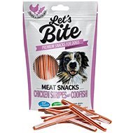 Lets Bite Meat Snacks Chicken Stripes with Codfish 80g - Dog Treats