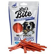 Let’s Bite Meat Snacks Duck Stripes 80 g - Maškrty pre psov