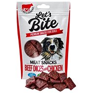 Let’s Bite Meat Snacks Beef Dices with Chicken, 80g - Dog Treats