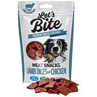 Let’s Bite Meat Snacks Lamb Dices with Chicken 80 g - Maškrty pre psov