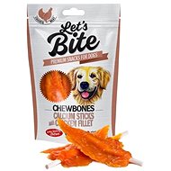 Let´s Bite Chewbones  Calcium Sticks with Chicken Fillet 80g - Dog Treats