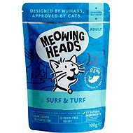 Meowing Heads Surf & Turf Pouch 100g - Cat Food Pouch