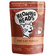 Meowing Heads Top Cat Turkey 100g Pouch - Cat Food Pouch