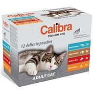 Calibra Cat  kapsička Premium Adult multipack 12× 100 g - Kapsička pre mačky