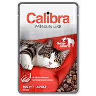 Calibra Cat Premium Capsule for adult cats Chicken & Beef 100 g - Cat Food Pouch