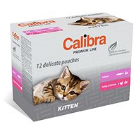Calibra Cat Premium Kitten Capsules multipack 12 × 100 g - Cat Food Pouch