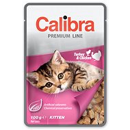Calibra Cat Premium Pouch for kittens Turkey & Chicken 100 g - Cat Food Pouch