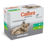 Calibra Cat  kapsička Premium Steril. multipack 12× 100 g - Kapsička pre mačky
