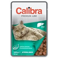 Calibra Cat Premium Sterilized Liver Pouch 100g - Cat Food Pouch