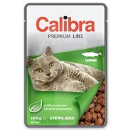 Calibra Cat Premium Sterilized Salmon Pouch, 100g - Cat Food Pouch