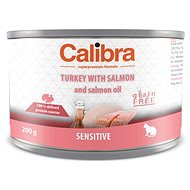 Calibra Cat Canned Sensitive Turkey and Salmon, 200g - Canned Food for Cats