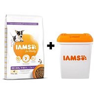 IAMS Dog Puppy Small & Medium Chicken 12 kg + IAMS Dog Adult Large Lamb 12 kg - Sada krmiva