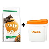 IAMS Cat Adult Ocean Fish 2kg + IAMS Cat Food Container 2kg - Pet Food Set