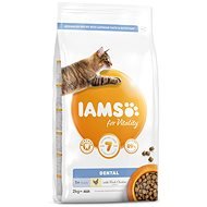 IAMS Cat, Adult Dental, Chicken, 2kg - Cat Kibble