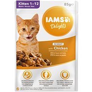 IAMS Delights for kittens - with chicken in sauce 85 g - Cat Food Pouch