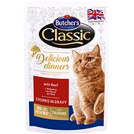Butcher´s Classic Delicious Dinners with Beef CIG 100g - Cat Food Pouch