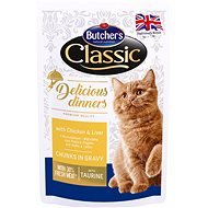 Butcher´s Classic Delicious Dinners with Chicken and Liver, CIG, 100g - Cat Food Pouch