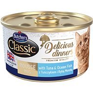 Butcher's Classic Delicious Dinners, Canned Tuna and Sea Fish, 85g - Canned Food for Cats